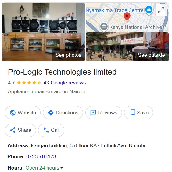 Pto-Logic Technologies: television repair center