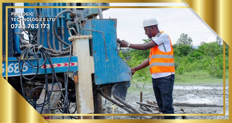 Prologic Technologies borehole drilling team on site in Kenya