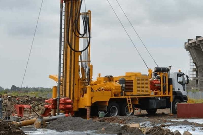 Borehole drilling equipment mobilization Kenya